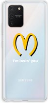 Case Company® - Samsung Galaxy S10 Lite hoesje - I'm lovin' you - Soft Cover Telefoonhoesje - Bescherming aan alle Kanten en Schermrand