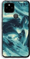 Case Company® - Google Pixel 5 hoesje - Dreaming About Whales - Soft Cover Telefoonhoesje - Bescherming aan alle Kanten en Schermrand