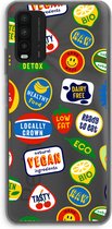 Case Company® - Xiaomi Redmi 9T hoesje - Fruitsticker - Soft Cover Telefoonhoesje - Bescherming aan alle Kanten en Schermrand