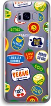 Case Company® - Samsung Galaxy S8 Plus hoesje - Fruitsticker - Soft Cover Telefoonhoesje - Bescherming aan alle Kanten en Schermrand