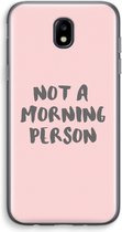 Case Company® - Samsung Galaxy J5 (2017) hoesje - Morning person - Soft Cover Telefoonhoesje - Bescherming aan alle Kanten en Schermrand