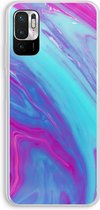 Case Company® - Xiaomi Redmi Note 10 5G hoesje - Zweverige regenboog - Soft Cover Telefoonhoesje - Bescherming aan alle Kanten en Schermrand