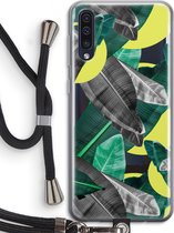 Case Company® - Samsung Galaxy A50 hoesje met Koord - Fantasie jungle - Telefoonhoesje met Zwart Koord - Bescherming aan alle Kanten en Over de Schermrand