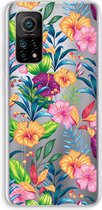 Case Company® - Xiaomi Mi 10T hoesje - Tropisch 2 - Soft Cover Telefoonhoesje - Bescherming aan alle Kanten en Schermrand