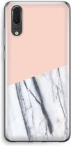 Case Company® - Huawei P20 hoesje - A touch of peach - Soft Cover Telefoonhoesje - Bescherming aan alle Kanten en Schermrand