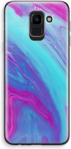 Case Company® - Samsung Galaxy J6 (2018) hoesje - Zweverige regenboog - Soft Cover Telefoonhoesje - Bescherming aan alle Kanten en Schermrand