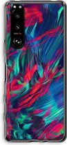 Case Company® - Sony Xperia 5 III hoesje - Pilgrims Of The Sea - Soft Cover Telefoonhoesje - Bescherming aan alle Kanten en Schermrand