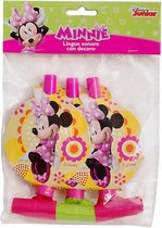 roltongen Minnie Mouse junior roze 3 stuks