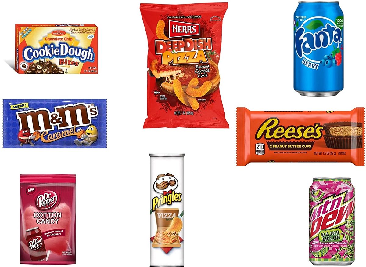 Mystery Snackbox S - 20 Delig - Amerikaans Snoep - Snoep box - American ...