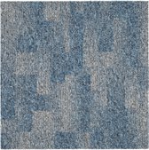 Zandvoort Lichtblauw - 50x50cm - Tapijttegels - 5m2 / 20 tegels - Laagpolig, bouclé tapijt - Vloer