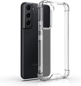 Hoesje Geschikt voor Samsung Galaxy S22 Plus - Siliconen - S22+ Hoesje Transparant Shock Proof Case
