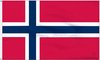 Senvi Printwear - Flag Norway- Grote Noorwegen vlag - Gemaakt Van 100% Polyester - UV & Weerbestendig - Met Versterkte Mastrand - Messing Ogen - 90x150 CM - Fair Working Conditions