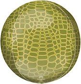 folieballon Alligator Print 38 cm groen