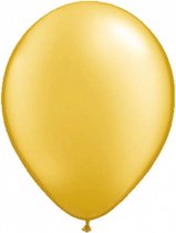 ballonnenset Metallic 30 cm latex goud 10 stuks