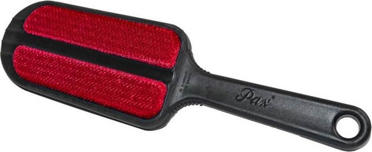 Pax Kledingborstel Zwart-Rood - Verwijderd haren en pluisjes van kleding, meubels, autobekleding, krabpalen