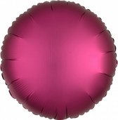 folieballon rond 43 cm fuchsia