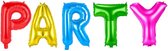 folieballonnen Party 36 cm folie 5 letters