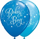 ballonnenset Baby Boy jongens 28 cm latex blauw 25 stuks