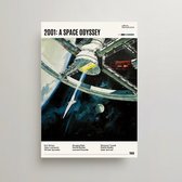 2001: A Space Odyssey Poster - Minimalist Filmposter A3 - 2001 A Space Odyssey Movie Poster - 2001: A Space Odyssey Merchandise - Vintage Posters - 2