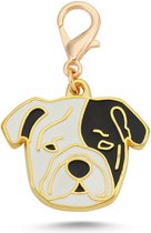 Halsband Hanger-Huisdier Sierraden - Huisdier Jewellery - Charm Badel Hanger - Britse Bulldog Zwart