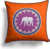 Piece of Trend - Sierkussen - Trendy - Maxx Sapphire Elephant - 43 x 43