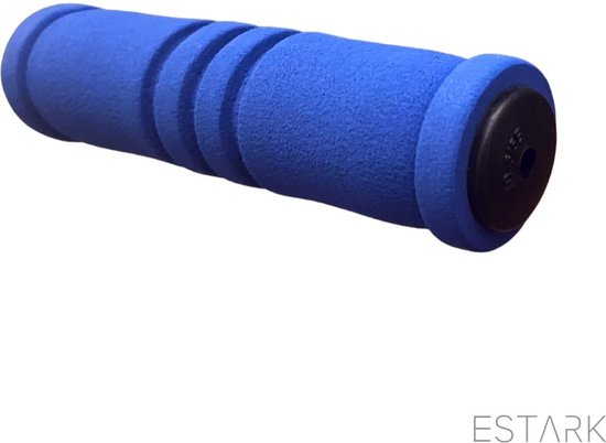 ESTARK® - Fietshandvatten - Zacht - Handvatten - Universeel - Fiets - Grips - Extra Grip – Fietshandvaten -Handvaten - Handig te monteren - Anti-slip – Fietsen – Stuur – Bikegrips - Zacht - Soft – Blauw (SB) - ESTARK