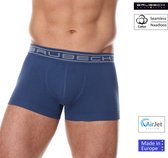Brubeck Heren Ondergoed Short Boxershorts - Naadloos Elastisch Katoen - Jeans kleur M