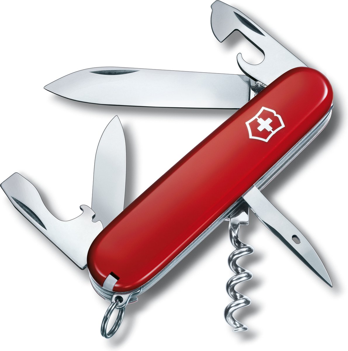 Cover van Victorinox Spartan Zwitsers Zakmes - 12 Functies - Klassiek Rood - RVS