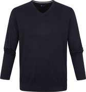 Suitable - Respect Vini Pullover V-Hals Donkerblauw - Maat L - Modern-fit