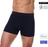 Brubeck Heren Ondergoed Boxershorts - Naadloos Elastisch Katoen - Marineblauw - XL