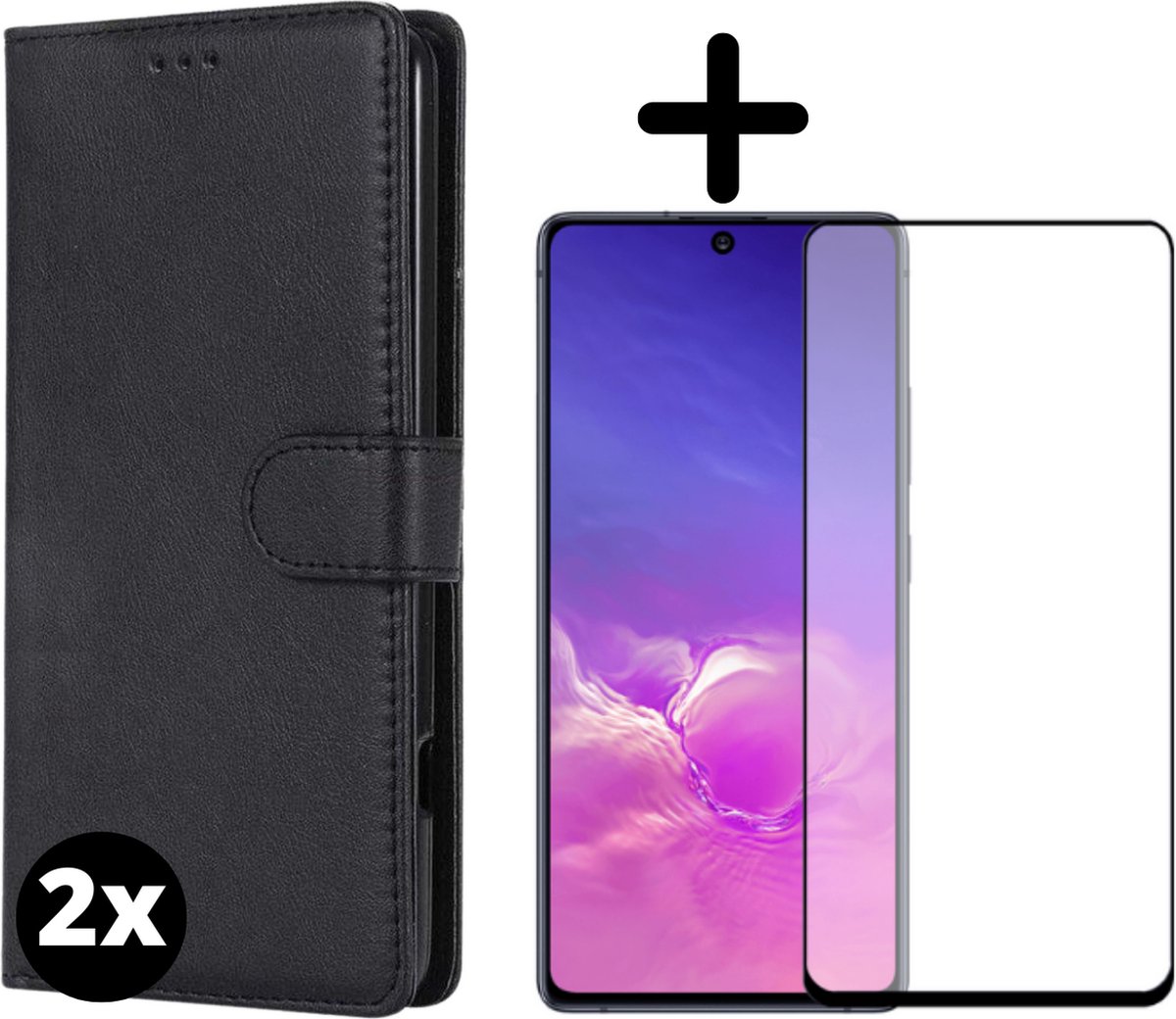 Fooniq Telefoonhoesje - Book Case - Geschikt Voor Samsung Galaxy S10 Lite - Zwart