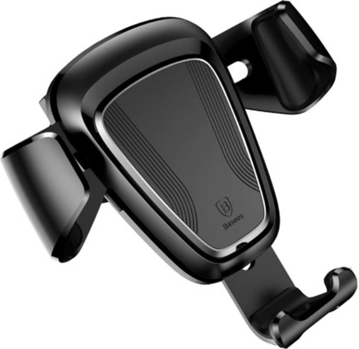 Baseus Gravity Holder - Ventilatie - Rooster - Ventilator - GSM - Mobile Phone Holder Car Air Vent - 4'' tot 6'' inch - Geschikt voor iPhone - Asus - Sony Xperia - Nokia - Samsung - Zwart SUYL-01