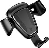 Baseus Gravity Holder - Ventilatie - Rooster - Ventilator - GSM - Mobile Phone Holder Car Air Vent - 4'' tot 6'' inch - Apple iPhone - Asus - Sony Xperia - Nokia - Samsung  - Zwart