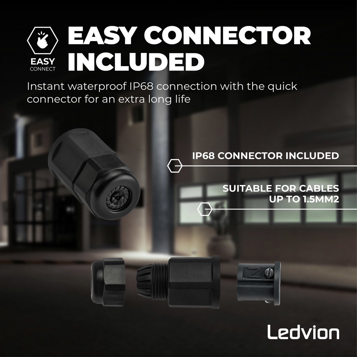 Projecteur LED Ledvion Osram 200W - 17000 Lumen - 6500K