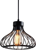 Loft Home Moderne Hanglamp | Verlichting | Plafondlamp | Retro Lamp | Lampenkap Zwart | Plaffoniere | Industrieel | Zwart