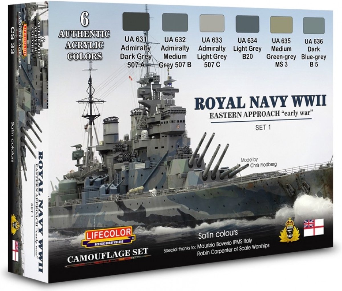 CS33 Lifecolor Royal Navy WWII Set 1 Eastern Approach