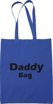 Donkerblauwe Katoenen tas Daddy Bag | opdruk in zwart | cadeau voor hem | camping | verjaardag | vaderdag | bedrukte cadeaus