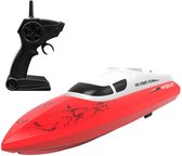 RC speedboot - speedboat - ROOD - boot - Racing Boat - Sonic Move - 2.4GHZ - High speed - 15+ km - 1:64 - remote control - TOPCADEAU - SINTERKLAAS - KERST