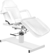 Cosmetische stoel - Elektrische stoel - Kunstleer - Wit - 180x63x80 cm