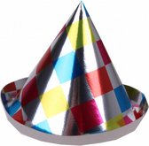 tovenaarshoed mini blokjes junior 10 cm papier