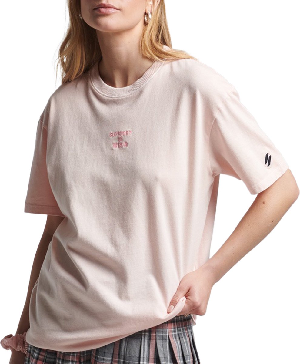 Superdry Code CL Garment T-shirt Vrouwen Roze