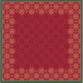 napperon X-Mas Deco 84 cm papier rood