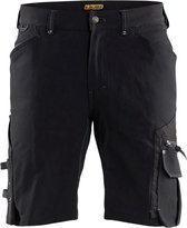 Blaklader Korte Werkbroek | GRATIS Badslippers & Cap | 4-weg Stretch X1900 Zwart | Maat 52