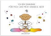 Goebel - Der kleine Yogi | Wenskaart Dankbarkeit | Ansichtkaart - 15cm