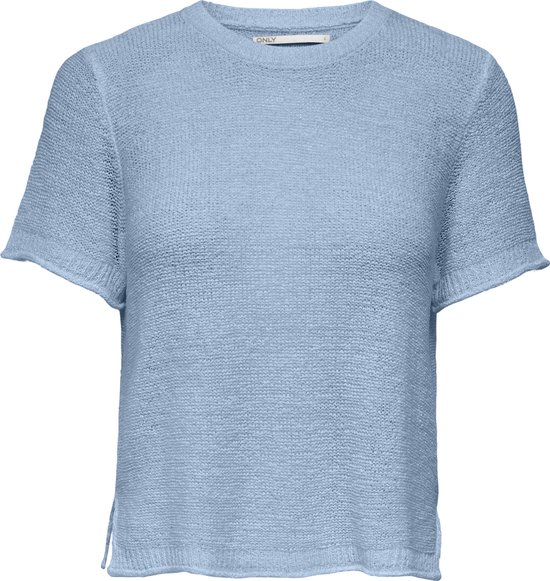 ONLY ONLSUNNY S/S PULLOVER KNT NOOS Dames Top - Cashmere Blue