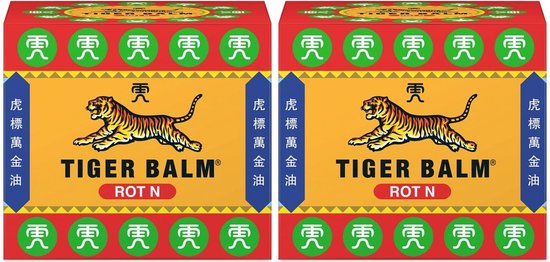 Tiger Balm Rood - Tijgerbalsem - Spierbalsem - 2 x 19 gram