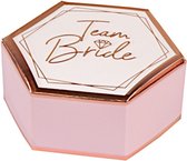 opbergdoosje Party 9 x 5 x 3 cm karton roze 8 stuks