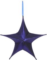 kersthanger ster Maria 65 cm textiel blauw maat S