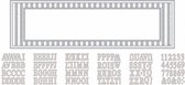 Amscan feestbanner Customizable zilver/wit 165 x 50 cm
