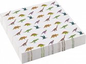 servetten Happy Dinosaurs 25 x 25 cm papier 20 stuks